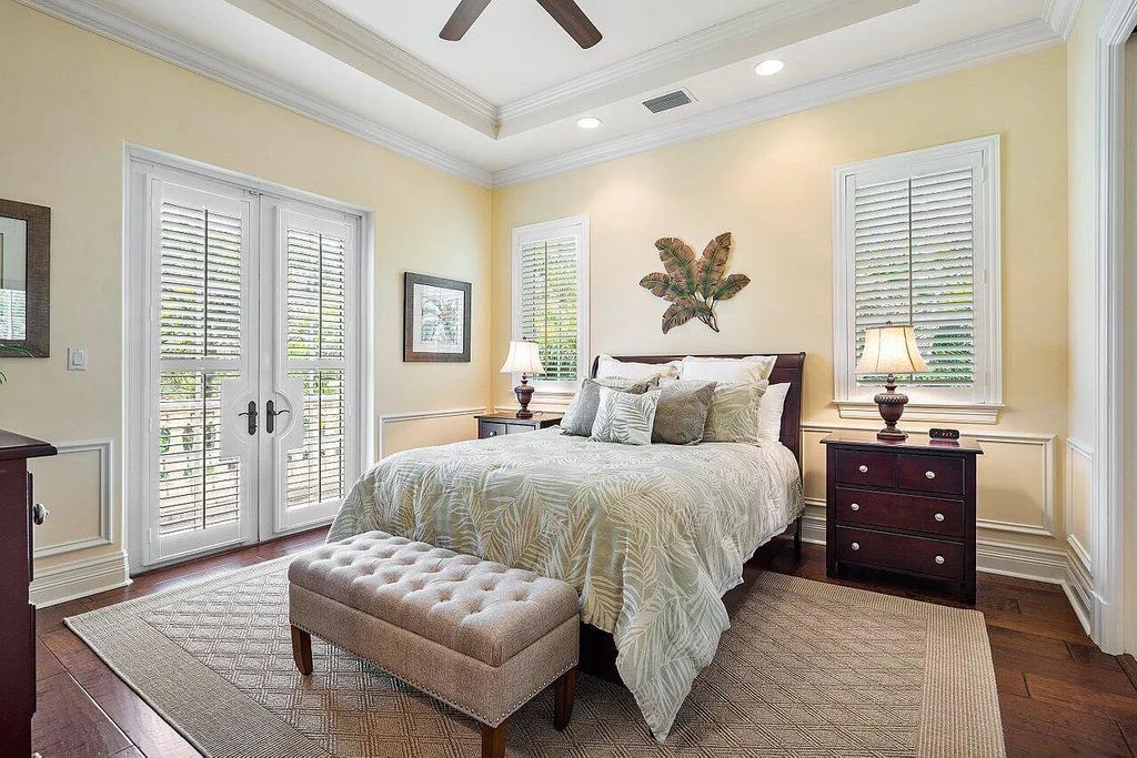 The Property in Jupiter, a magnificent Mediterranean inspired home with incredible water views, custom inlays of all ceilings, and an inviting well thought out floor plan is now available for sale. This home located at 317 Old Jupiter Beach Rd, Jupiter, Florida