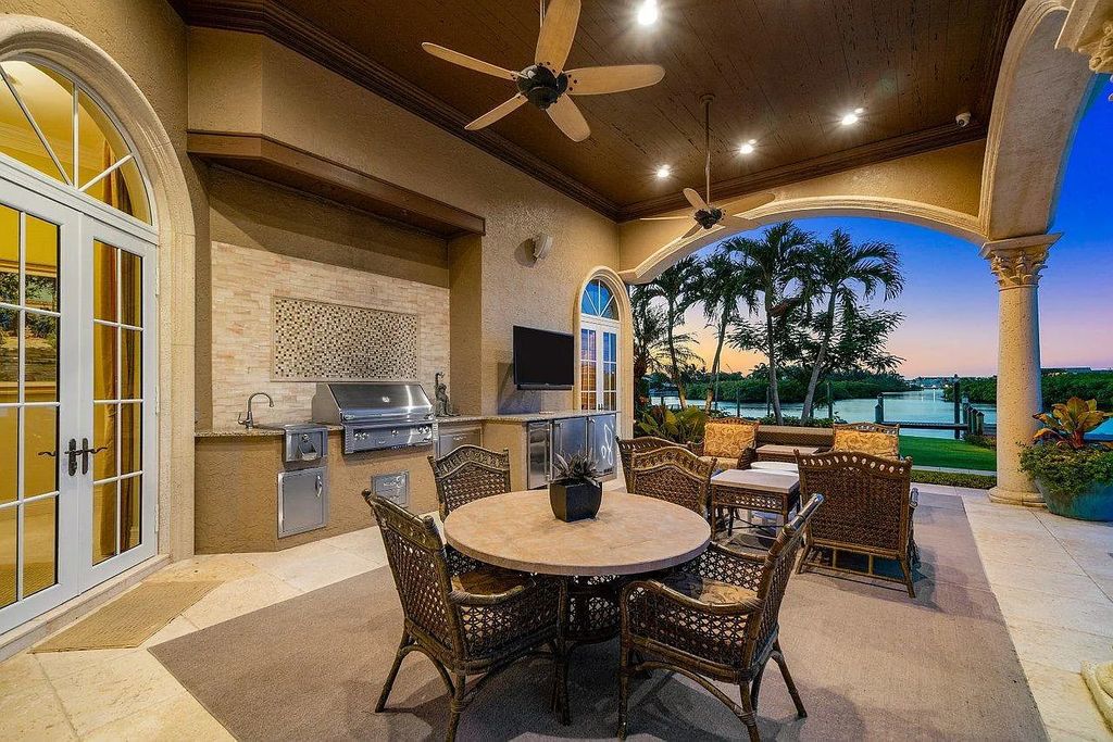 The Property in Jupiter, a magnificent Mediterranean inspired home with incredible water views, custom inlays of all ceilings, and an inviting well thought out floor plan is now available for sale. This home located at 317 Old Jupiter Beach Rd, Jupiter, Florida