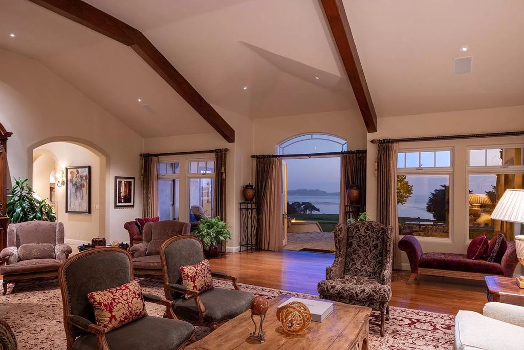 The Villa in Pebble Beach, a one-of-a-kind golf estate on one of the most intimate and extraordinary locations boasting expansive views of Carmel Beach and Point Lobos to the south and Stillwater Cove and Pescadero Point to the north is now available for sale. This home located at 3422 Seventeen Mile Dr, Pebble Beach, California