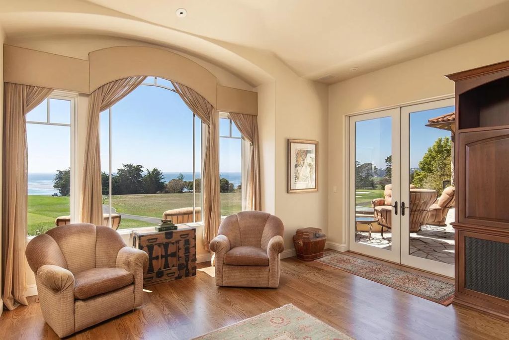 The Villa in Pebble Beach, a one-of-a-kind golf estate on one of the most intimate and extraordinary locations boasting expansive views of Carmel Beach and Point Lobos to the south and Stillwater Cove and Pescadero Point to the north is now available for sale. This home located at 3422 Seventeen Mile Dr, Pebble Beach, California