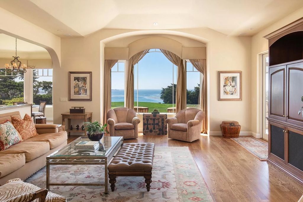 The Villa in Pebble Beach, a one-of-a-kind golf estate on one of the most intimate and extraordinary locations boasting expansive views of Carmel Beach and Point Lobos to the south and Stillwater Cove and Pescadero Point to the north is now available for sale. This home located at 3422 Seventeen Mile Dr, Pebble Beach, California