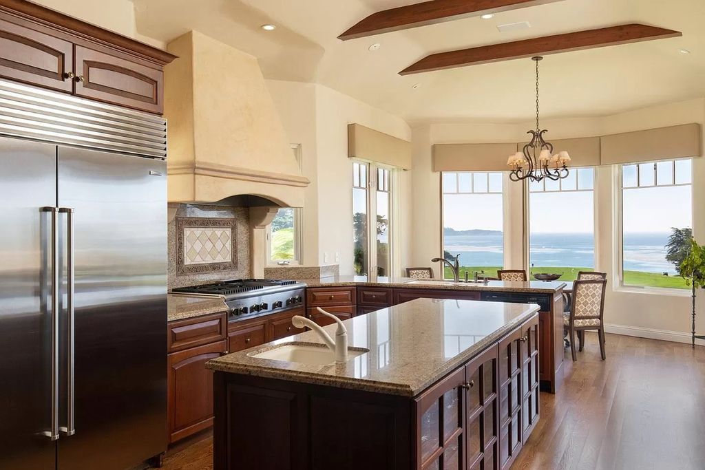The Villa in Pebble Beach, a one-of-a-kind golf estate on one of the most intimate and extraordinary locations boasting expansive views of Carmel Beach and Point Lobos to the south and Stillwater Cove and Pescadero Point to the north is now available for sale. This home located at 3422 Seventeen Mile Dr, Pebble Beach, California