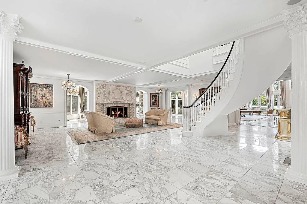 The Estate in Oak Brook is a luxurious home surrounded by beautifully manicured professionally landscaped gardens now available for sale. This home located at 704 Deer Trail Ln, Oak Brook, Illinois; offering 08 bedrooms and 10 bathrooms with 16,981 square feet of living spaces.