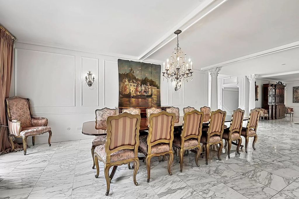 The Estate in Oak Brook is a luxurious home surrounded by beautifully manicured professionally landscaped gardens now available for sale. This home located at 704 Deer Trail Ln, Oak Brook, Illinois; offering 08 bedrooms and 10 bathrooms with 16,981 square feet of living spaces.