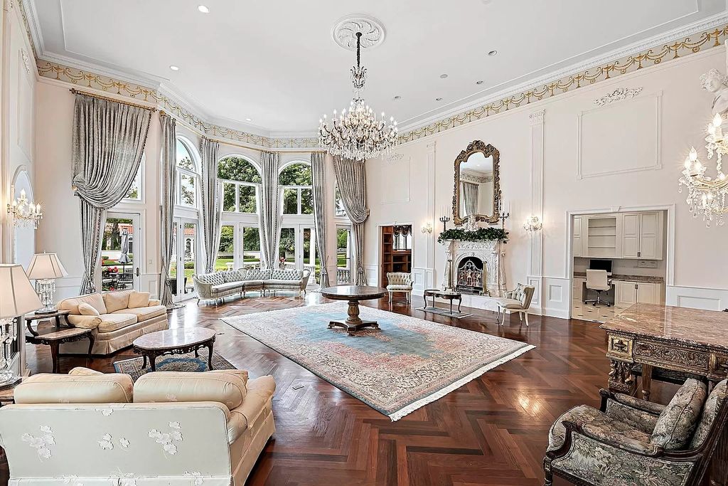 The Estate in Oak Brook is a luxurious home surrounded by beautifully manicured professionally landscaped gardens now available for sale. This home located at 704 Deer Trail Ln, Oak Brook, Illinois; offering 08 bedrooms and 10 bathrooms with 16,981 square feet of living spaces.