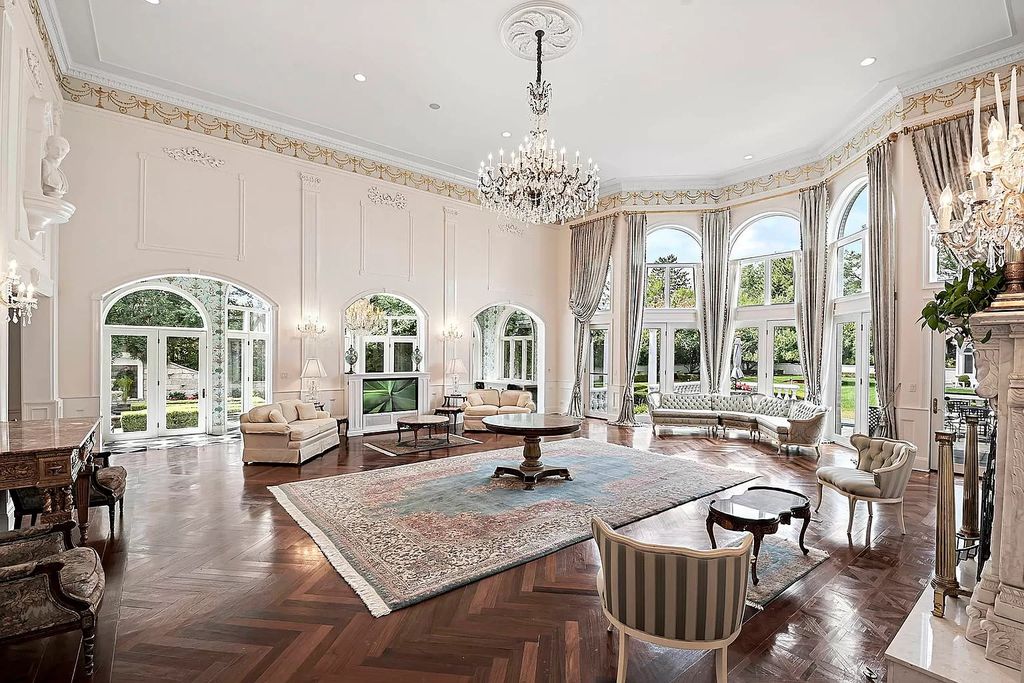 The Estate in Oak Brook is a luxurious home surrounded by beautifully manicured professionally landscaped gardens now available for sale. This home located at 704 Deer Trail Ln, Oak Brook, Illinois; offering 08 bedrooms and 10 bathrooms with 16,981 square feet of living spaces.