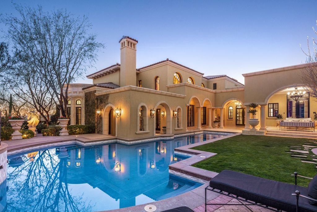 The Mansion in Scottsdale, an exceptional and gracious estate built by Salcito Custom Homes and designed by renowned Architect Dale Gardon delivering both luxury and comfort is now available for sale. This home located at 20715 N 103rd Pl, Scottsdale, Arizona