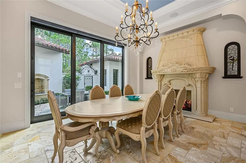 The Estate in Orlando, a one of a kind home in the coveted Carolwood neighborhood in Golden Oak at Walt Disney World Resort offering beautiful outdoor areas with a resort pool and an expansive covered courtyard is now available for sale. This home located at 10151 Enchanted Oak Dr, Orlando, Florida