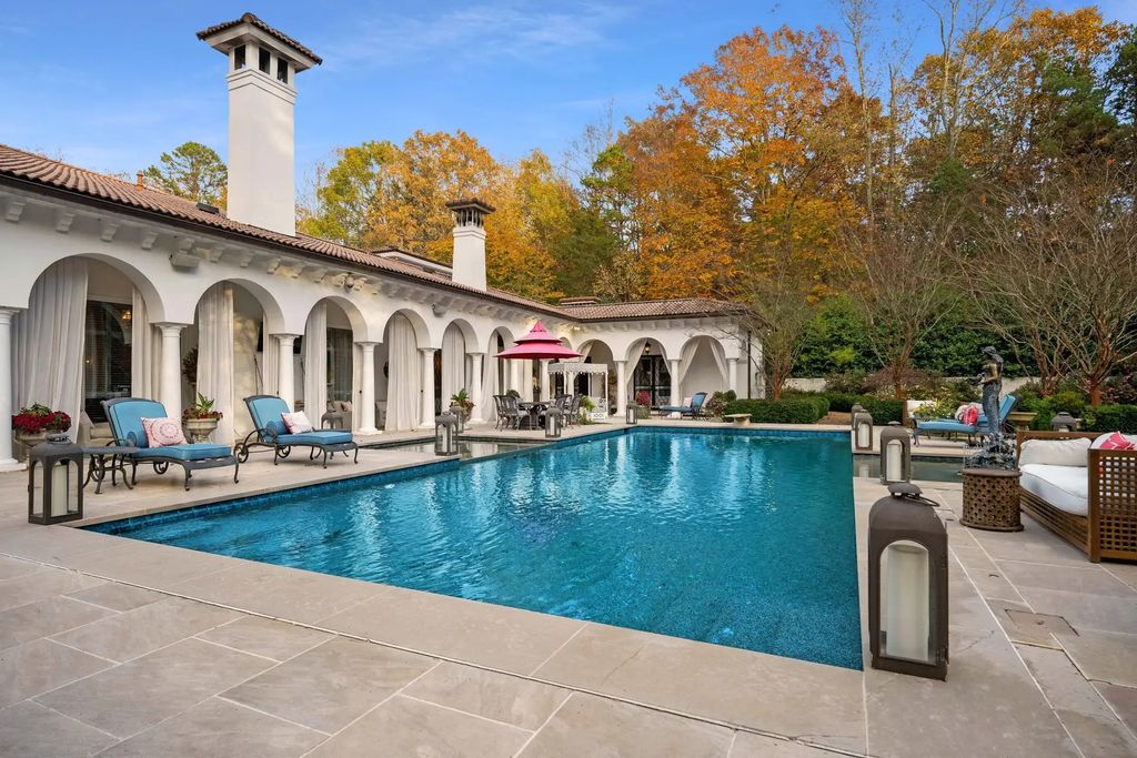 The Estate in Charlotte is an entertainers paradise and conveniently located, now available for sale. This home located at 8371 Providence Rd, Charlotte, North Carolina