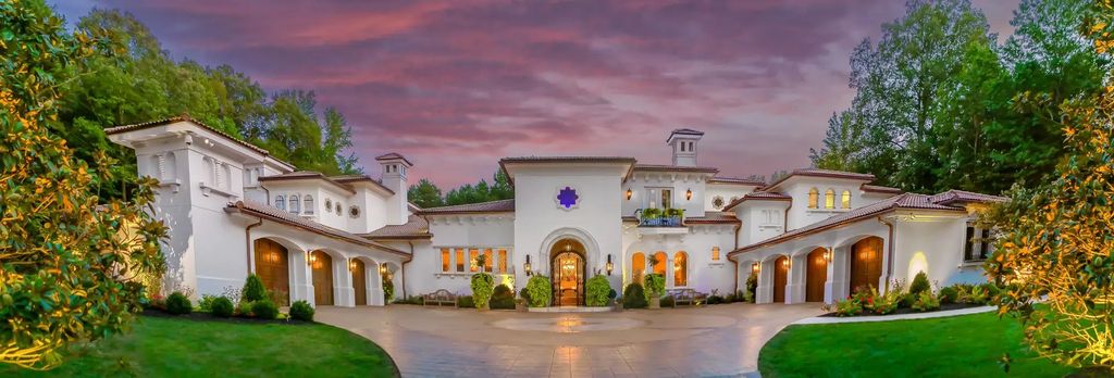 The Estate in Charlotte is an entertainers paradise and conveniently located, now available for sale. This home located at 8371 Providence Rd, Charlotte, North Carolina