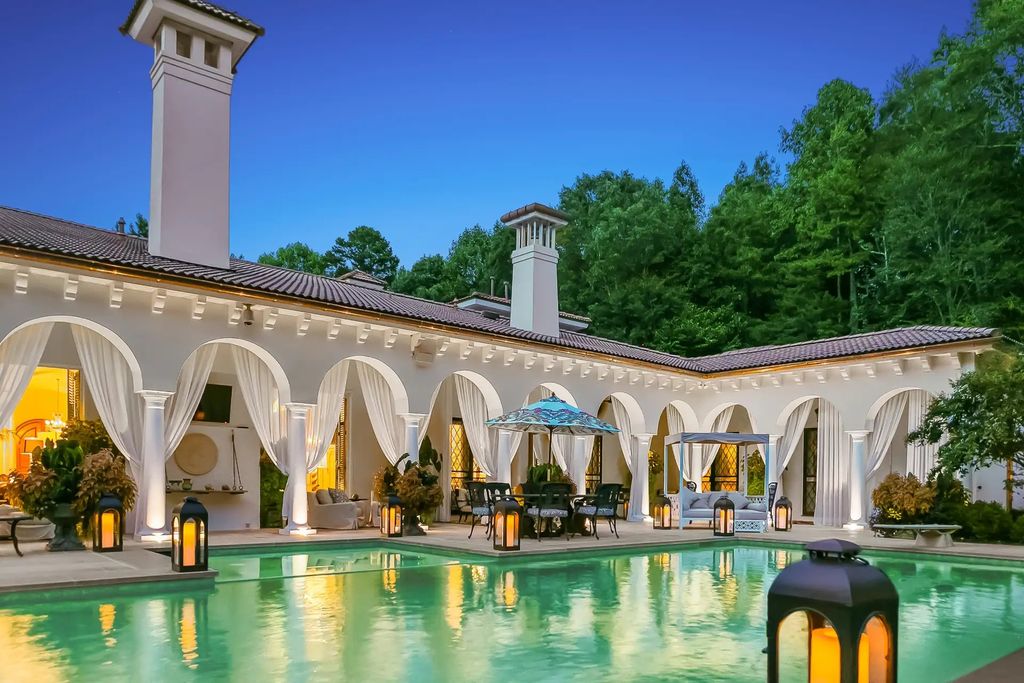 The Estate in Charlotte is an entertainers paradise and conveniently located, now available for sale. This home located at 8371 Providence Rd, Charlotte, North Carolina