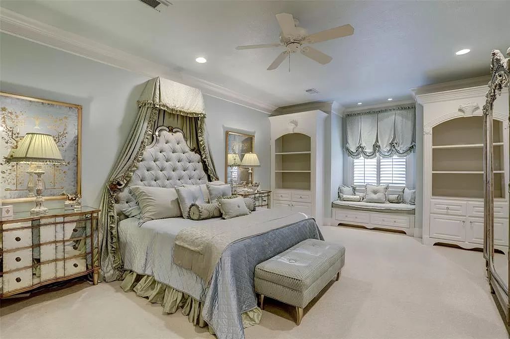 The Mansion in Tomball, a timeless estate with French style and old world charm featuring unique architectural design, attention to detail and the exceptional quality of materials is now available for sale. This home located at 36 Saddlebrook Ct, Tomball, Texas