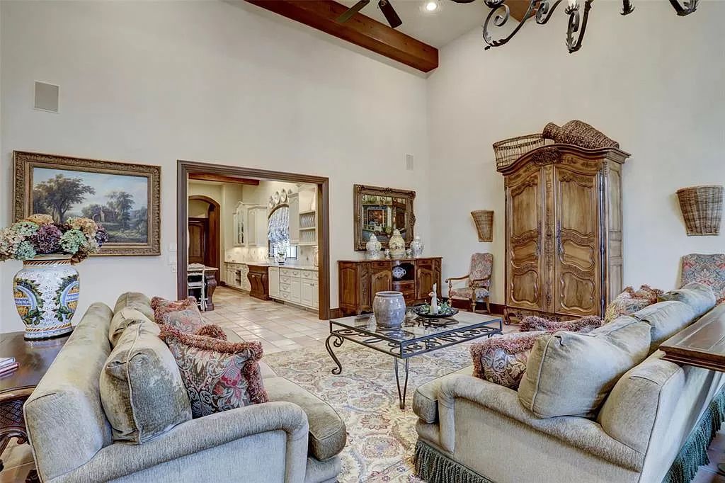 The Mansion in Tomball, a timeless estate with French style and old world charm featuring unique architectural design, attention to detail and the exceptional quality of materials is now available for sale. This home located at 36 Saddlebrook Ct, Tomball, Texas