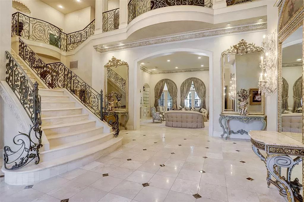 The Mansion in Tomball, a timeless estate with French style and old world charm featuring unique architectural design, attention to detail and the exceptional quality of materials is now available for sale. This home located at 36 Saddlebrook Ct, Tomball, Texas