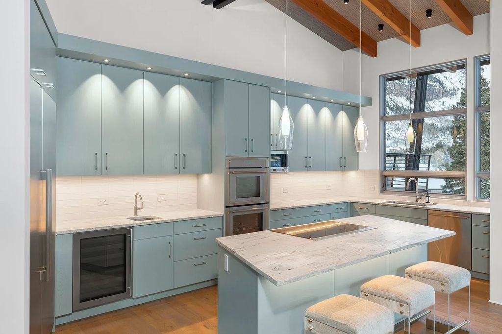 The Home in Telluride, an architectural marvel situated in a National Park-like setting at the east end of Telluride's box canyon & provides a front-row seat to two of Telluride's renowned landmarks is now available for sale. This home located at 430 Pandora Ln, Telluride, Colorado