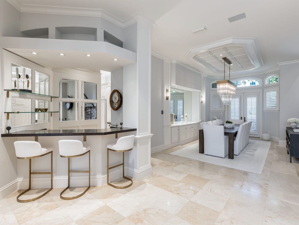 The Home in Fort Myers, a premiere luxury residence recently enhanced to perfection inside and out along with a total array of amenities including dining, social activities, and fitness, tennis, resort pool and playground is now available for sale. This house located at 15761 Grey Friars Ct, Fort Myers, Florida