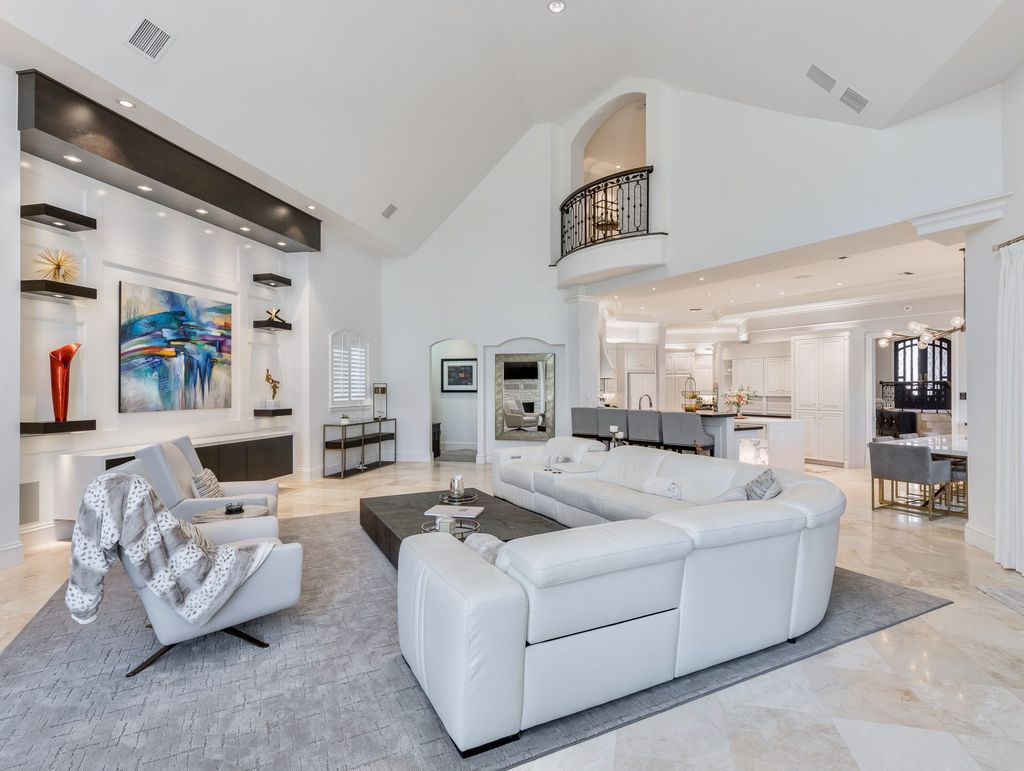 The Home in Fort Myers, a premiere luxury residence recently enhanced to perfection inside and out along with a total array of amenities including dining, social activities, and fitness, tennis, resort pool and playground is now available for sale. This house located at 15761 Grey Friars Ct, Fort Myers, Florida