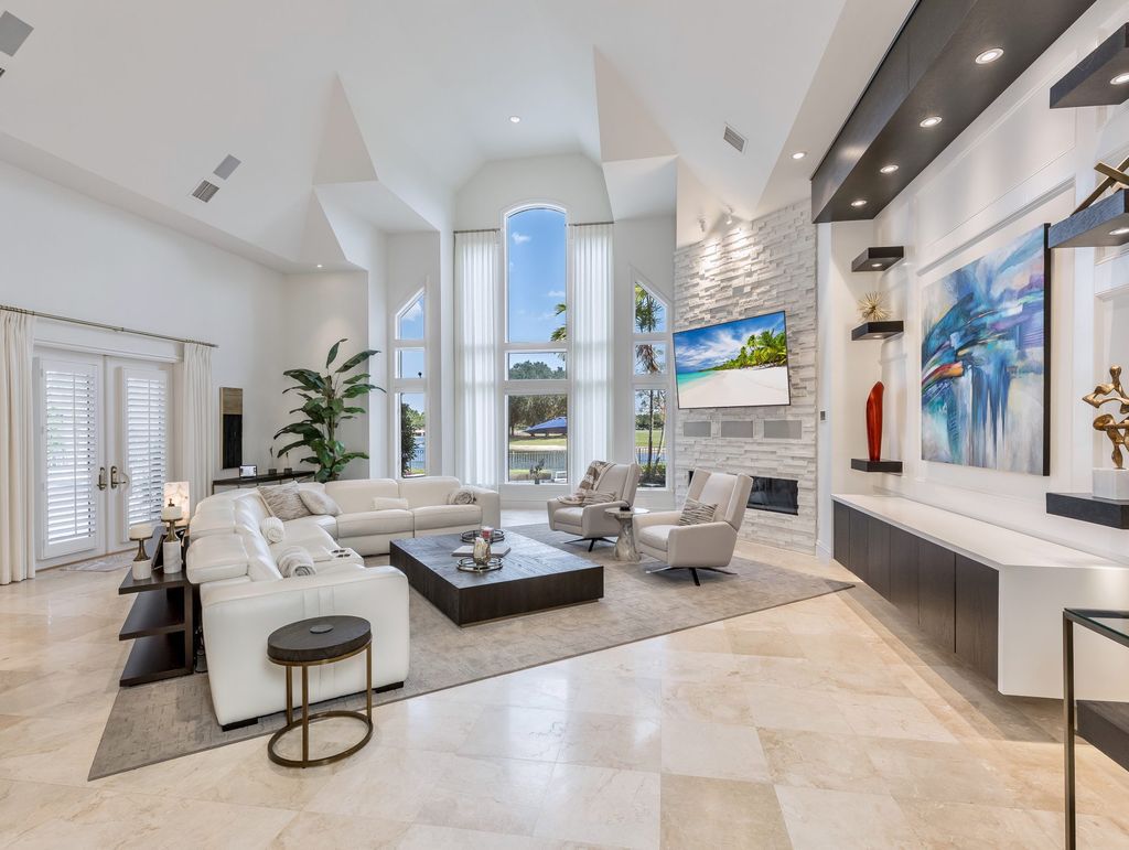 The Home in Fort Myers, a premiere luxury residence recently enhanced to perfection inside and out along with a total array of amenities including dining, social activities, and fitness, tennis, resort pool and playground is now available for sale. This house located at 15761 Grey Friars Ct, Fort Myers, Florida
