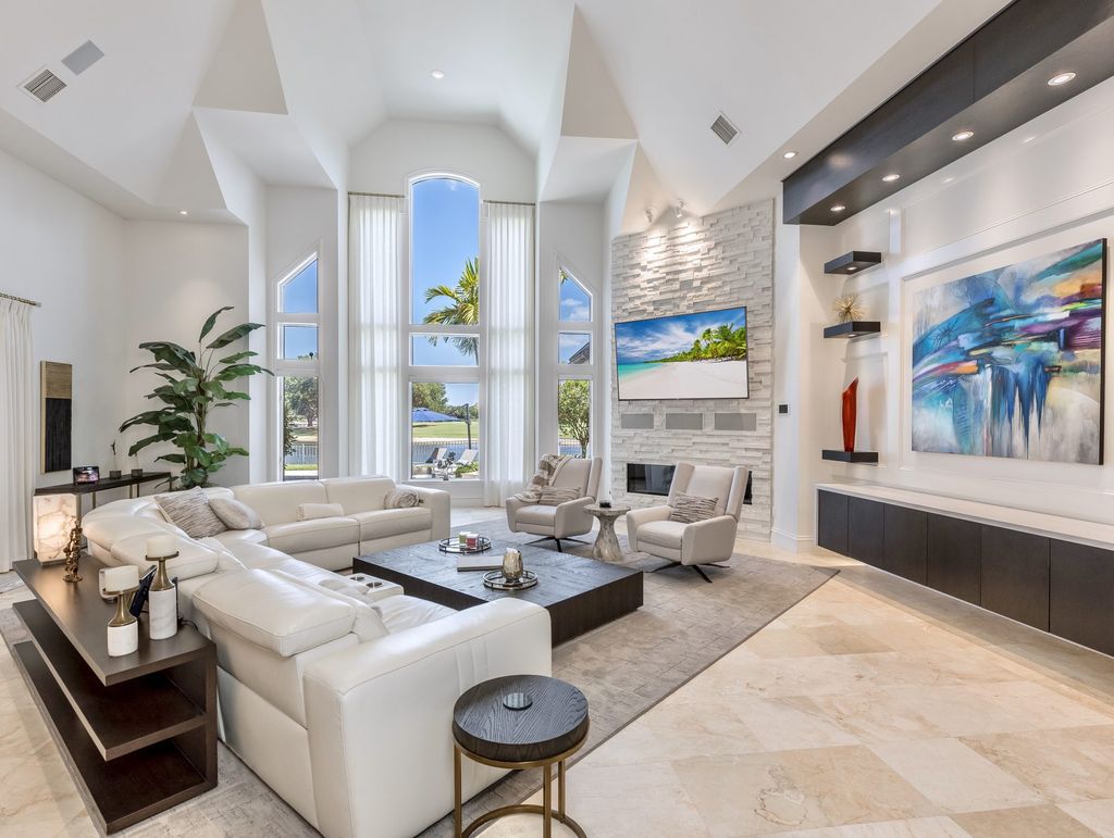 The Home in Fort Myers, a premiere luxury residence recently enhanced to perfection inside and out along with a total array of amenities including dining, social activities, and fitness, tennis, resort pool and playground is now available for sale. This house located at 15761 Grey Friars Ct, Fort Myers, Florida