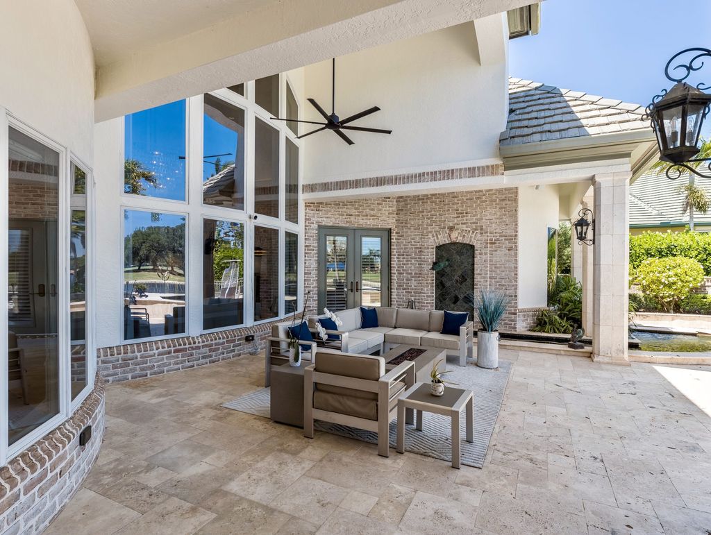 The Home in Fort Myers, a premiere luxury residence recently enhanced to perfection inside and out along with a total array of amenities including dining, social activities, and fitness, tennis, resort pool and playground is now available for sale. This house located at 15761 Grey Friars Ct, Fort Myers, Florida