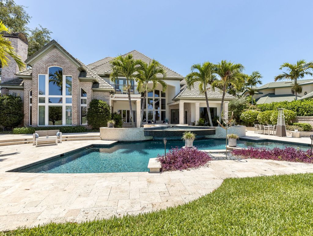 The Home in Fort Myers, a premiere luxury residence recently enhanced to perfection inside and out along with a total array of amenities including dining, social activities, and fitness, tennis, resort pool and playground is now available for sale. This house located at 15761 Grey Friars Ct, Fort Myers, Florida