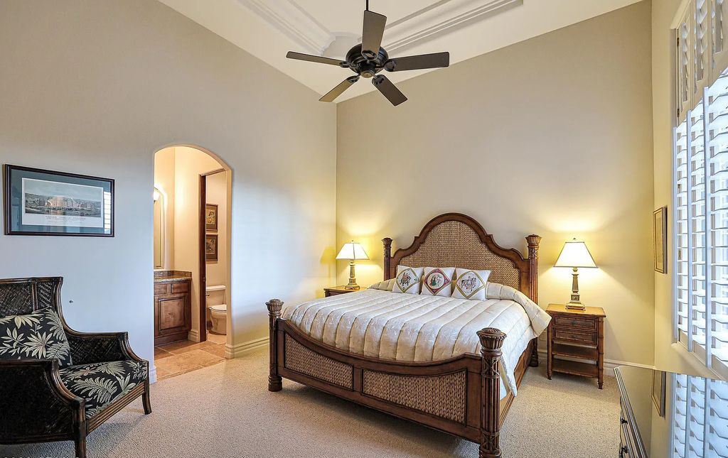 The Home in Scottsdale, a custom estate sitting on 2.78 acres in gated Sonoran Crest with details including box-beam, coffered and groin vault ceiling details, travertine stone flooring, granite counter surfaces, richly stained wood doors, trim, and cabinetry, a split floor plan and so much more is now available for sale. This home located at 24375 N 121st Pl, Scottsdale, Arizona