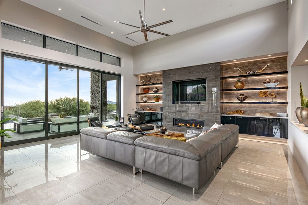 The Home in Scottsdale, a stunning desert contemporary estate which all on one level with open, airy and inviting floor plan encourages the seamless indoor outdoor living experience that is so unique to Arizona  is now available for sale. This home located at 39813 N 103rd Way, Scottsdale, Arizona
