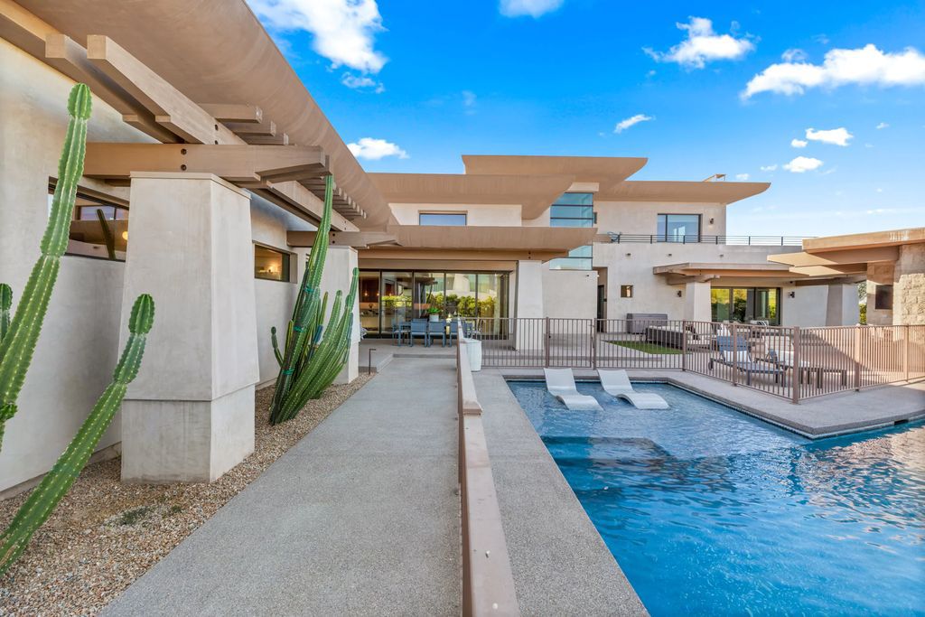 The Home in Las Vegas, an exceptional property boasts the pinnacle of luxury living with amazing entertaining features including resort-style backyard, pool & spa, elevator, kitchen pavilion, fire table, & an expansive turf area and more is now available for sale. This home located at 16 Flying Cloud Ln, Las Vegas, Nevada