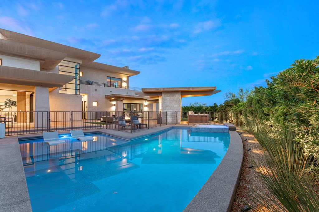 The Home in Las Vegas, an exceptional property boasts the pinnacle of luxury living with amazing entertaining features including resort-style backyard, pool & spa, elevator, kitchen pavilion, fire table, & an expansive turf area and more is now available for sale. This home located at 16 Flying Cloud Ln, Las Vegas, Nevada