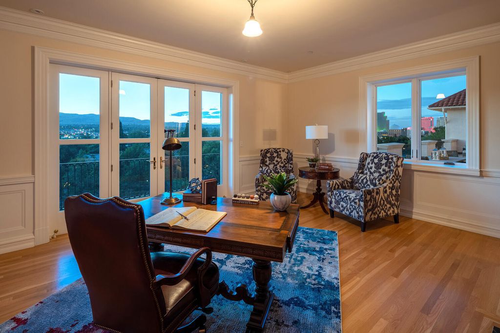 631 California Avenue, Reno, Nevada is a historic mansion has been meticulously restored using only the finest materials and craftsmanship boasting panoramic views of Downtown Reno, and surrounding Mountains.