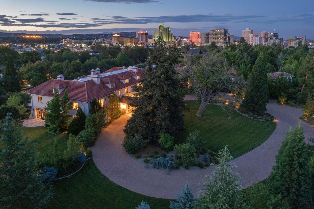 631 California Avenue, Reno, Nevada is a historic mansion has been meticulously restored using only the finest materials and craftsmanship boasting panoramic views of Downtown Reno, and surrounding Mountains.