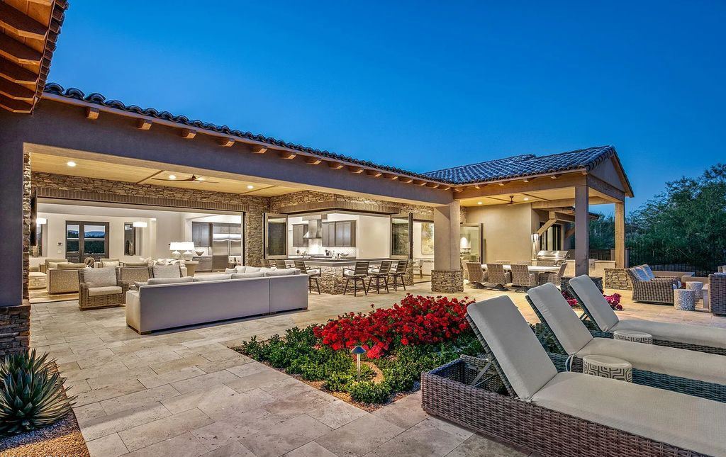 The Home in Scottsdale, a nearly brand new modern farmhouse was upgraded both inside and out set on the beautiful 10th fairway of the award winning Mirabel Club community's Tom Fazio designed golf course is now available for sale. This home located at 36931 N 102nd Pl, Scottsdale, Arizona