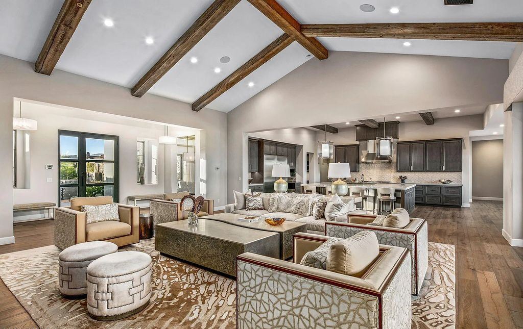 The Home in Scottsdale, a nearly brand new modern farmhouse was upgraded both inside and out set on the beautiful 10th fairway of the award winning Mirabel Club community's Tom Fazio designed golf course is now available for sale. This home located at 36931 N 102nd Pl, Scottsdale, Arizona