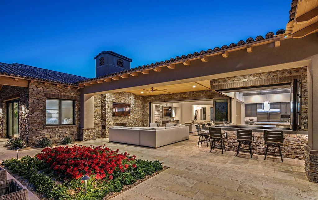 The Home in Scottsdale, a nearly brand new modern farmhouse was upgraded both inside and out set on the beautiful 10th fairway of the award winning Mirabel Club community's Tom Fazio designed golf course is now available for sale. This home located at 36931 N 102nd Pl, Scottsdale, Arizona