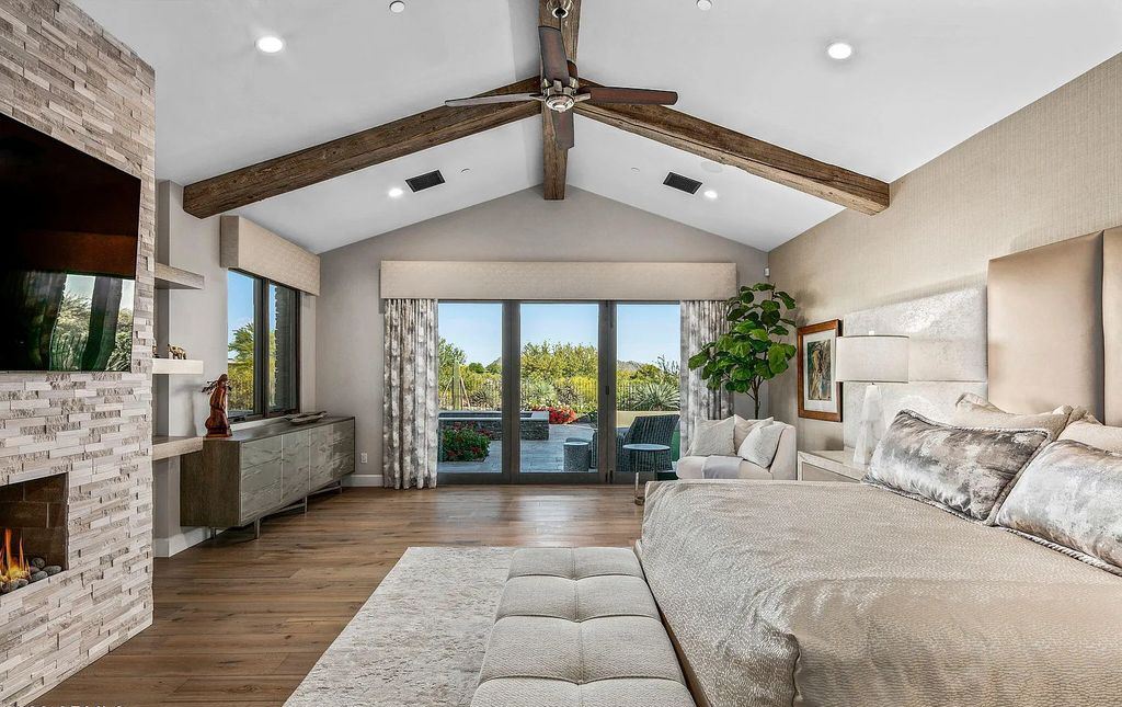 The Home in Scottsdale, a nearly brand new modern farmhouse was upgraded both inside and out set on the beautiful 10th fairway of the award winning Mirabel Club community's Tom Fazio designed golf course is now available for sale. This home located at 36931 N 102nd Pl, Scottsdale, Arizona