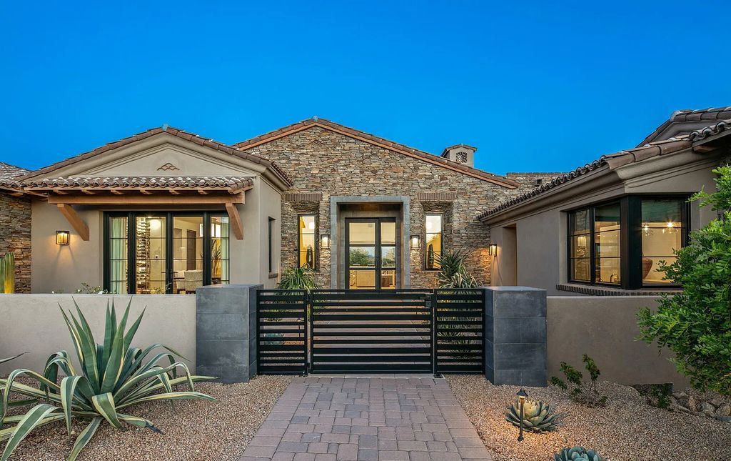 The Home in Scottsdale, a nearly brand new modern farmhouse was upgraded both inside and out set on the beautiful 10th fairway of the award winning Mirabel Club community's Tom Fazio designed golf course is now available for sale. This home located at 36931 N 102nd Pl, Scottsdale, Arizona