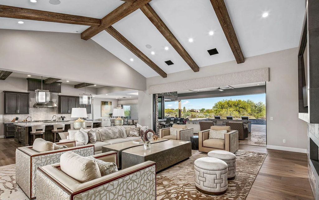The Home in Scottsdale, a nearly brand new modern farmhouse was upgraded both inside and out set on the beautiful 10th fairway of the award winning Mirabel Club community's Tom Fazio designed golf course is now available for sale. This home located at 36931 N 102nd Pl, Scottsdale, Arizona