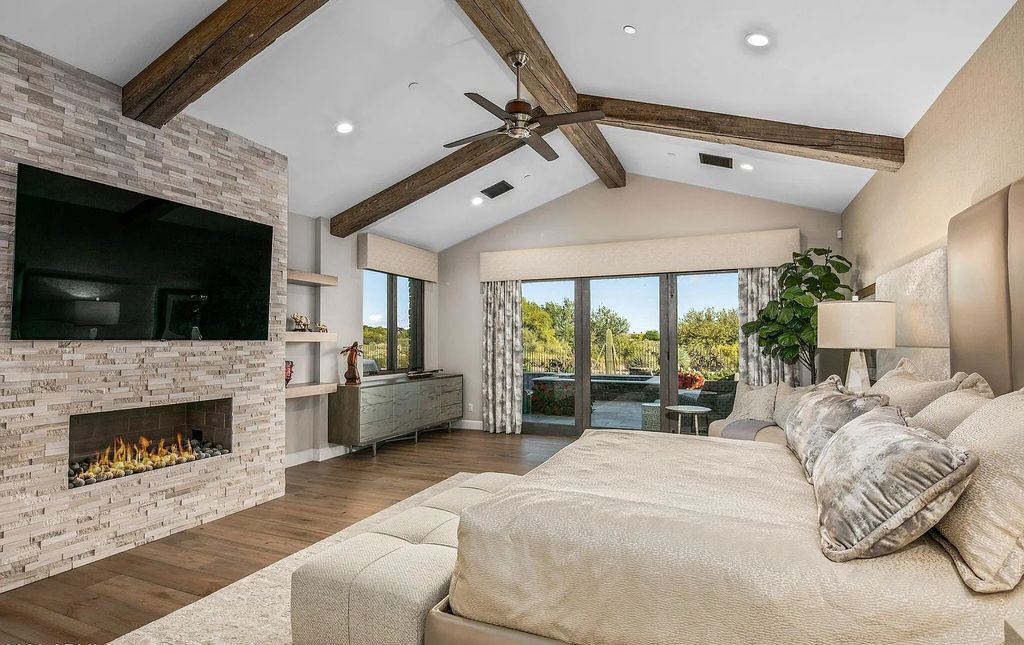 The Home in Scottsdale, a nearly brand new modern farmhouse was upgraded both inside and out set on the beautiful 10th fairway of the award winning Mirabel Club community's Tom Fazio designed golf course is now available for sale. This home located at 36931 N 102nd Pl, Scottsdale, Arizona