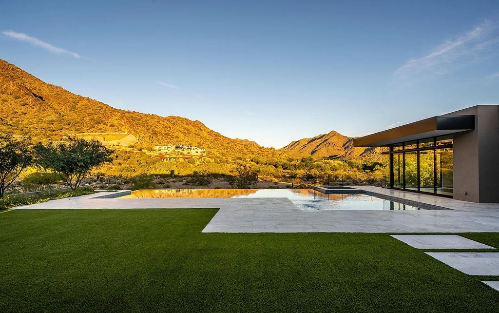 The Home in Scottsdale, a contemporary Bing Hu masterpiece located in the prestigious country club neighborhood of DC Ranch raises the bar for excellence is now available for sale. This home located at 9820 E Thompson Peak Pkwy UNIT 826, Scottsdale, Arizona