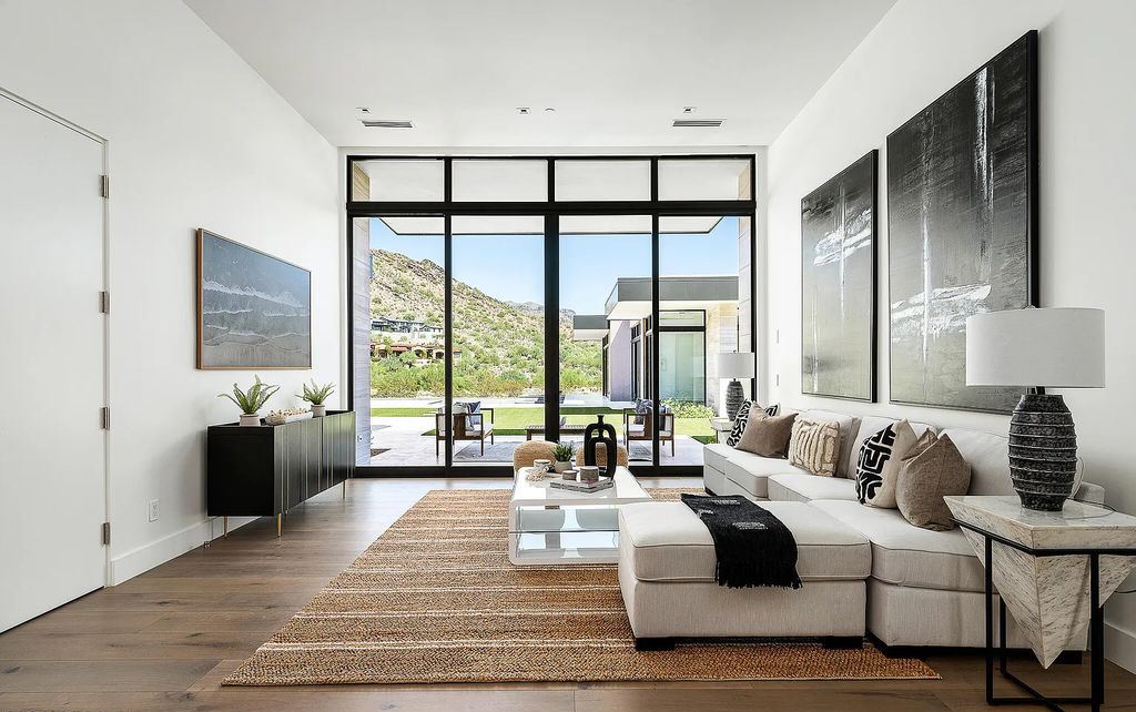 The Home in Scottsdale, a contemporary Bing Hu masterpiece located in the prestigious country club neighborhood of DC Ranch raises the bar for excellence is now available for sale. This home located at 9820 E Thompson Peak Pkwy UNIT 826, Scottsdale, Arizona