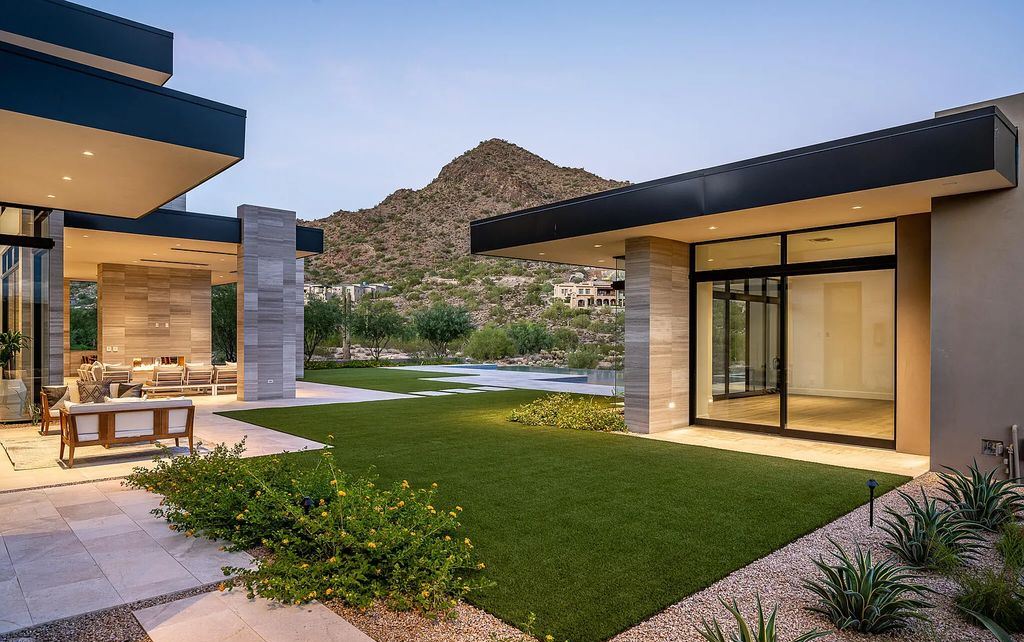The Home in Scottsdale, a contemporary Bing Hu masterpiece located in the prestigious country club neighborhood of DC Ranch raises the bar for excellence is now available for sale. This home located at 9820 E Thompson Peak Pkwy UNIT 826, Scottsdale, Arizona