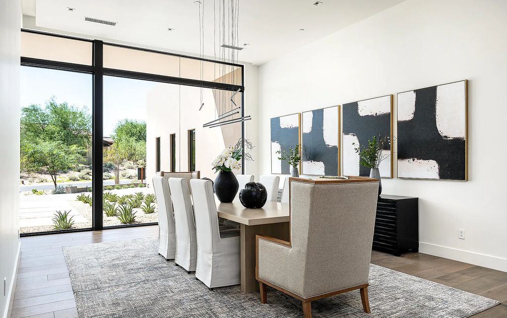 The Home in Scottsdale, a contemporary Bing Hu masterpiece located in the prestigious country club neighborhood of DC Ranch raises the bar for excellence is now available for sale. This home located at 9820 E Thompson Peak Pkwy UNIT 826, Scottsdale, Arizona