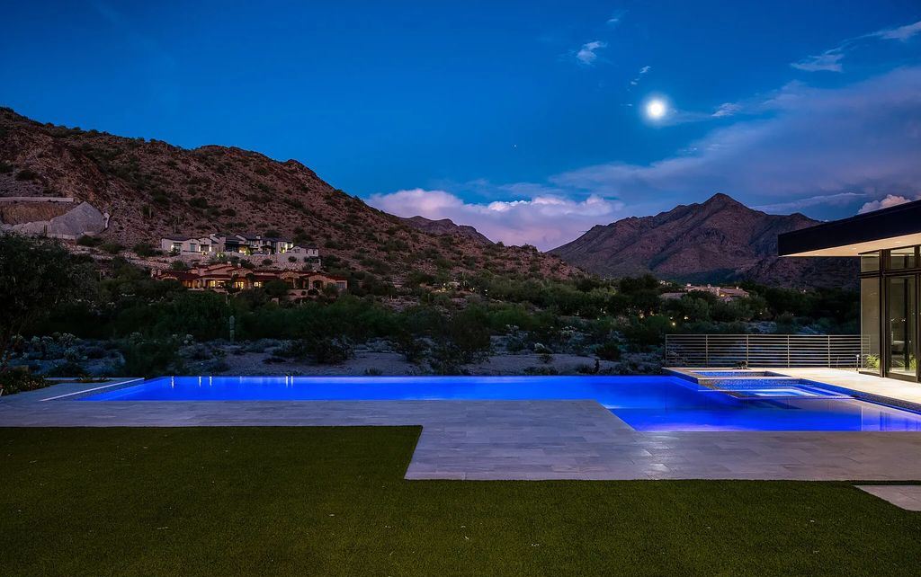The Home in Scottsdale, a contemporary Bing Hu masterpiece located in the prestigious country club neighborhood of DC Ranch raises the bar for excellence is now available for sale. This home located at 9820 E Thompson Peak Pkwy UNIT 826, Scottsdale, Arizona