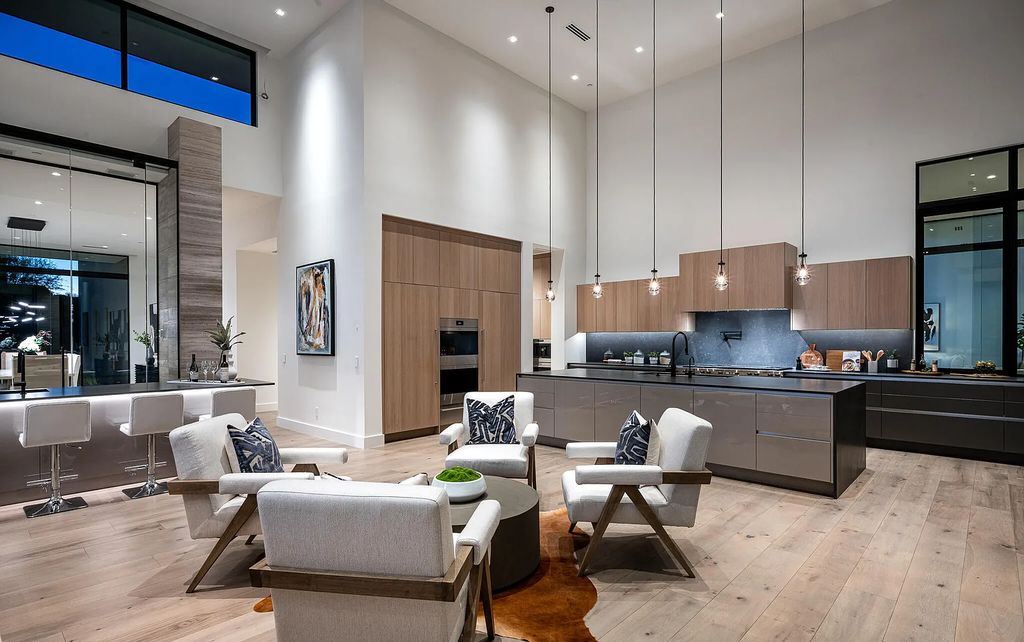 The Home in Scottsdale, a contemporary Bing Hu masterpiece located in the prestigious country club neighborhood of DC Ranch raises the bar for excellence is now available for sale. This home located at 9820 E Thompson Peak Pkwy UNIT 826, Scottsdale, Arizona
