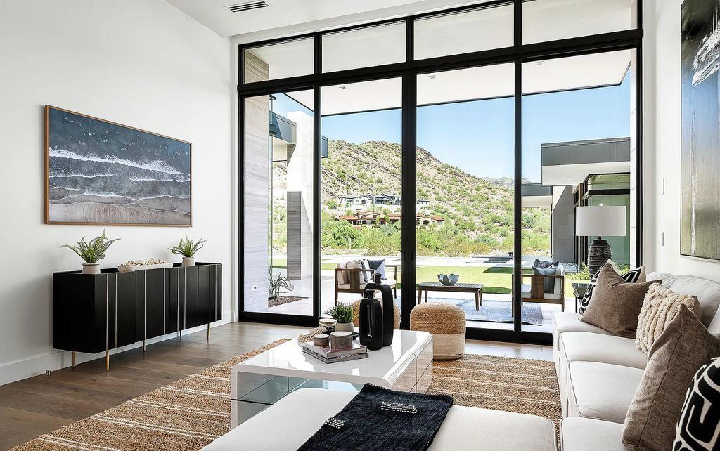 The Home in Scottsdale, a contemporary Bing Hu masterpiece located in the prestigious country club neighborhood of DC Ranch raises the bar for excellence is now available for sale. This home located at 9820 E Thompson Peak Pkwy UNIT 826, Scottsdale, Arizona