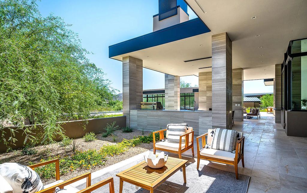 The Home in Scottsdale, a contemporary Bing Hu masterpiece located in the prestigious country club neighborhood of DC Ranch raises the bar for excellence is now available for sale. This home located at 9820 E Thompson Peak Pkwy UNIT 826, Scottsdale, Arizona