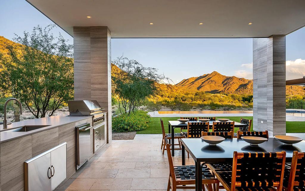 The Home in Scottsdale, a contemporary Bing Hu masterpiece located in the prestigious country club neighborhood of DC Ranch raises the bar for excellence is now available for sale. This home located at 9820 E Thompson Peak Pkwy UNIT 826, Scottsdale, Arizona