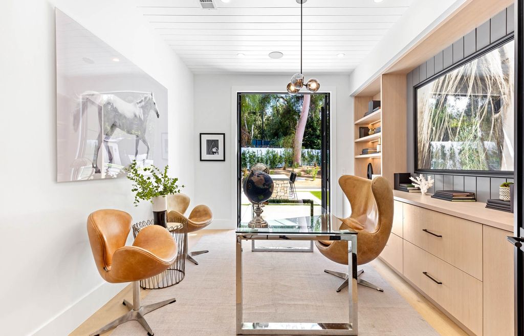 The Home in Tarzana, a secluded residence has been meticulously crafted with luxury comfort in mind offering an exquisite living experience is now available for sale. This home located at 5124 Calvin Ave, Tarzana, California