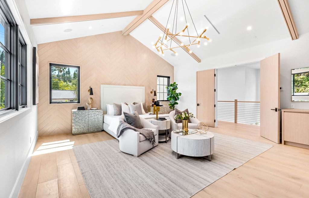The Home in Tarzana, a secluded residence has been meticulously crafted with luxury comfort in mind offering an exquisite living experience is now available for sale. This home located at 5124 Calvin Ave, Tarzana, California