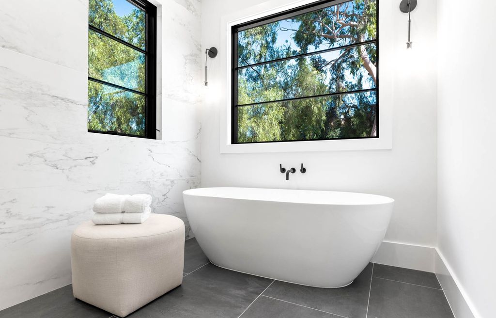 The Home in Tarzana, a secluded residence has been meticulously crafted with luxury comfort in mind offering an exquisite living experience is now available for sale. This home located at 5124 Calvin Ave, Tarzana, California